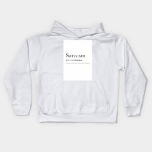 Sarcasm Wall Print Kids Hoodie